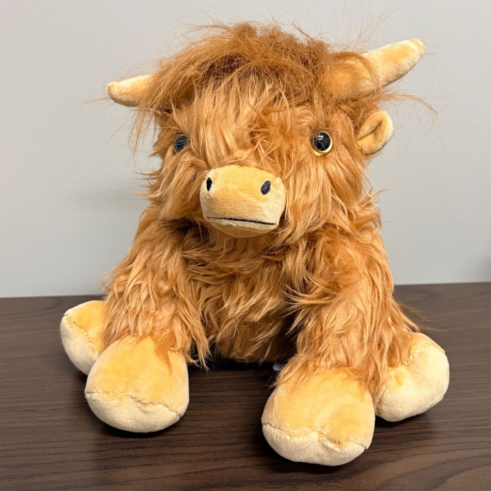 SuzziPals Highland Cow Weighted Microwaveable Heating Pad Lavender Scented Plush